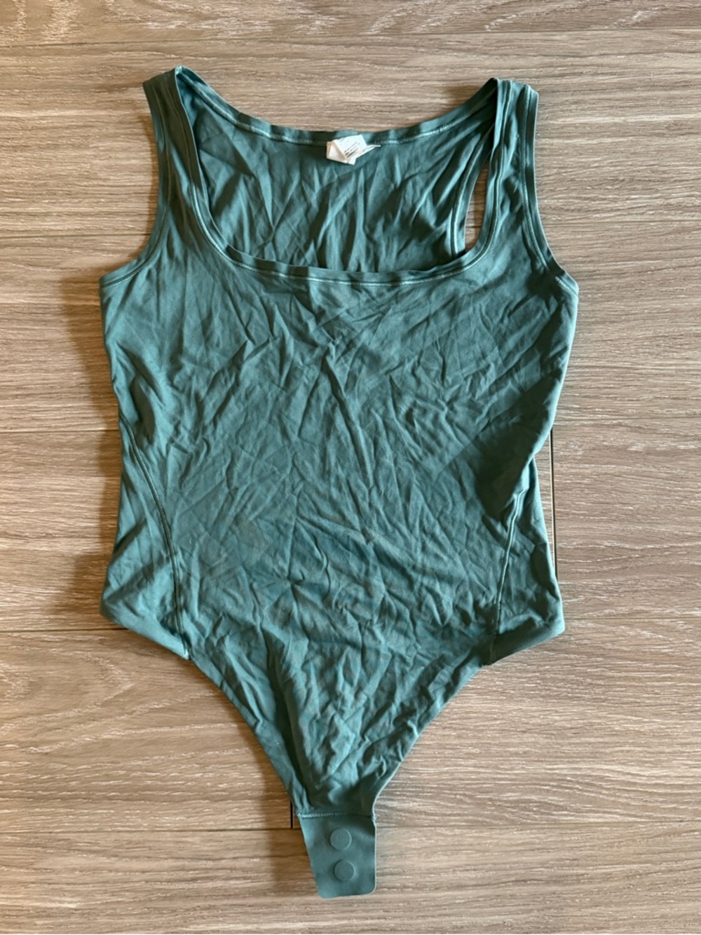 Lululemon Wundermost Nulu Square-Neck Sleeveless Bodysuit Forest size Small - Picture 3 of 6